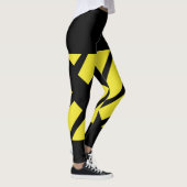 Geel team/Club Fake Shorts, naam Leggings (Rechts)