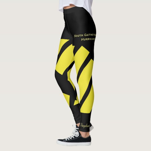 Geel team/Club Fake Shorts, naam Leggings (Links)