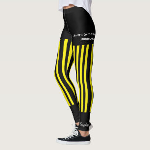Geel team/Club-Leggings met Fake Shorts Leggings