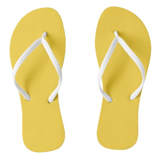 Geel Teenslippers (Voetbed)