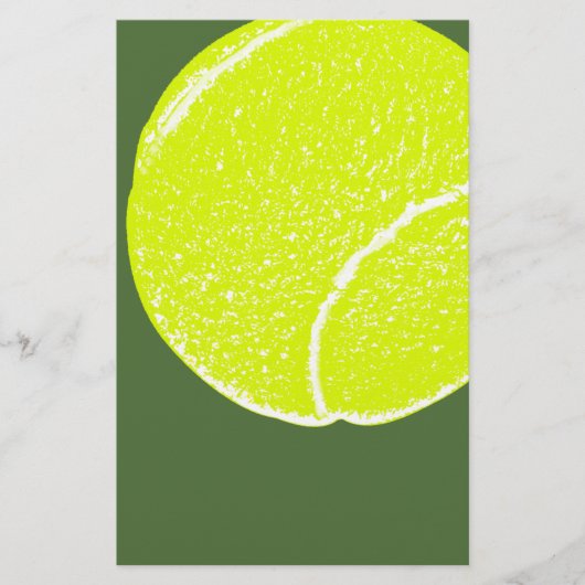 geel tennisbal briefpapier (Voorkant)