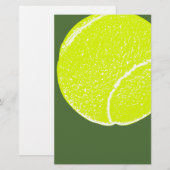 geel tennisbal briefpapier (Voorkant / Achterkant)