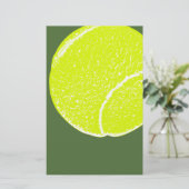 geel tennisbal briefpapier (Staand voorkant)