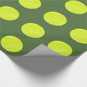 geel tennisbal cadeaupapier (Hoek)