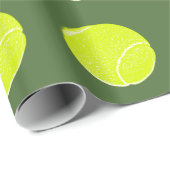 geel tennisbal cadeaupapier (Rol Hoek)