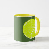 geel tennisbal mok (Voorkant rechts)