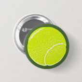 geel tennisbal ronde button 5,7 cm (Voorkant /achterkant)