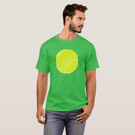 geel tennisbal t-shirt (Voorkant volledig)