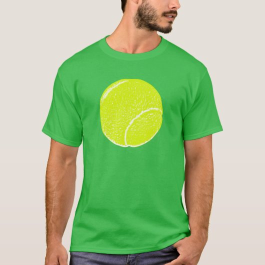 geel tennisbal t-shirt (Voorkant)