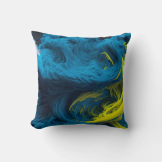 Geel & Tha Smoke Modern Abstract Kussen