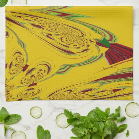 Geel Theedoek (Gevouwen)
