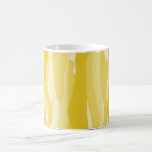 Geel Tone Abstract Camouflage Koffiemok (Center)