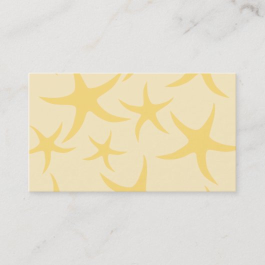 Geel tongpatroon. visitekaartje (Voorkant)