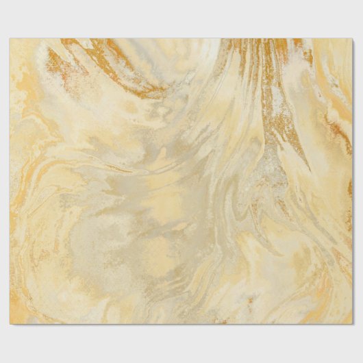 Geel  Toscaanse waterdamp Cadeaupapier (Vlak)