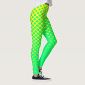Geel tot Groen Leggings van het Patroon van de Gra (Rechts)