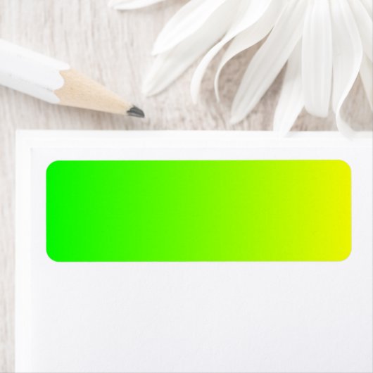 Geel tot groen verloop etiket (Insitu)