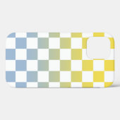 Geel-tot-lichtblauw ombré-patroon Case-Mate iPhone case (Achterkant (horizontaal))