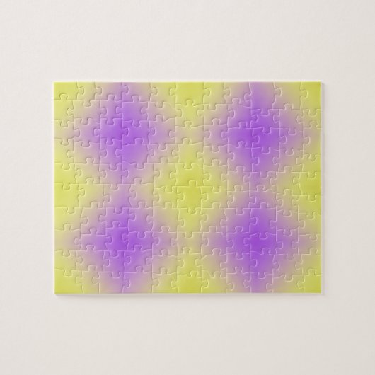 Geel tot Paarse diamantpatroonverloop Legpuzzel (Horizontaal)