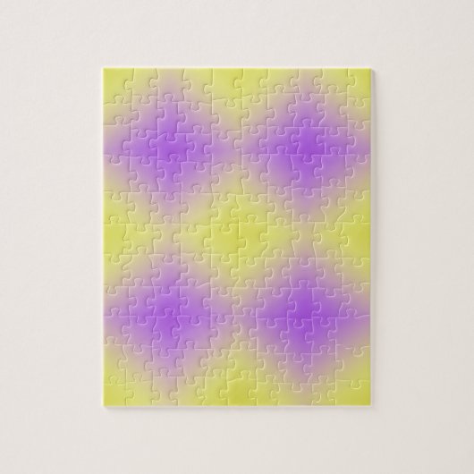 Geel tot Paarse diamantpatroonverloop Legpuzzel (Verticaal)