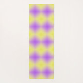 Geel tot Paarse diamantpatroonverloop Yogamat (Achterkant)