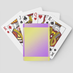 Geel tot Paarse Verloop Abstract Pokerkaarten