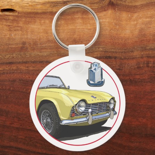 Geel TR4 Sleutelhanger (Voorkant)