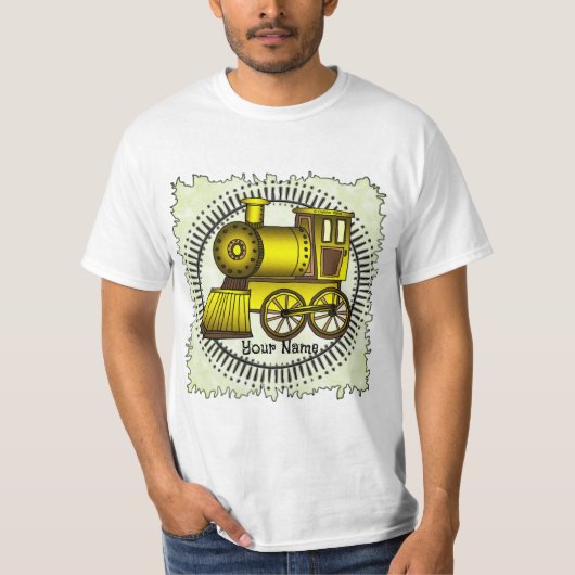 Geel Trein T-shirt (Voorkant)