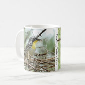 Geel-troebele Warbler Mok door BirdingCollectibles (Voorkant links)