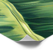 Geel Tropisch Bloemen Huwelijk Poster (Hoek)