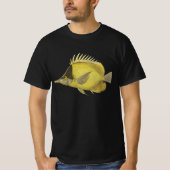 Geel Tropische Chelmon longirostris,  Vis T-shirt (Voorkant)