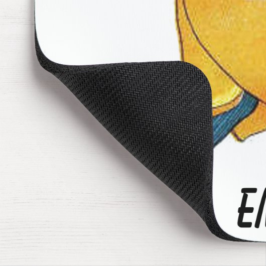 Geel Tulip Cute Flower Floral Funny Girl Muismat (Hoek)