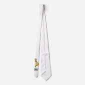 Geel Tulip Cute Flower Floral Funny Girl Stropdas (Achterkant)