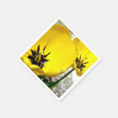Geel Tulip Paper Napkins Servet (Hoek)