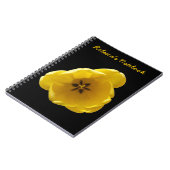 Geel tulp aanpasbare notitieboek (Linkerzijde)