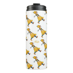 Geel Tulp Cute Flower Vintage Thermosbeker