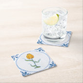 Geel Tulp  Delft Art Onderzetter (Insitu)