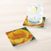 Geel Tulp Onderzetter (Schuin)