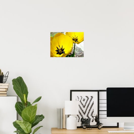 Geel Tulp Poster (Thuiskantoor)