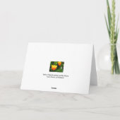 Geel Tulp Wenskaart Kaart (Achterkant)