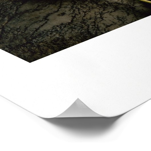 Geel TulpenPoster Poster (Hoek)