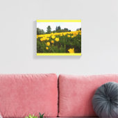 Geel Tulpveld, oregon Canvas Afdruk (Insitu (Woonkamer))