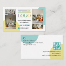 Geel Turquoise Cirkels Logo Foto's Zakelijk