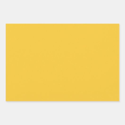 Geel Turquoise Solid Waterverf Floral Pattern Inpakpapier Vel (Voorkant 2)