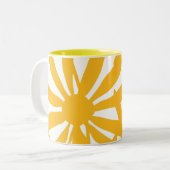 GEEL TWEEKLEURIGE KOFFIEMOK (Voorkant links)