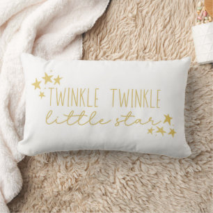 Geel "Twinkle Twinkle Little Star" Baby Kwekerij Kussen