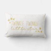Geel "Twinkle Twinkle Little Star" Baby Kwekerij Kussen (Voorkant)