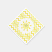 Geel U bent mijn zonneschijn themafeest Servetten (Hoek)