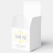 Geel v2 Fancy ornamental Favor Boxes Bedankdoosjes (Geopend)
