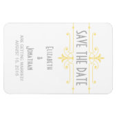 Geel v2 Fancy Ornamental sparen de Magneet van de  (Horizontaal)