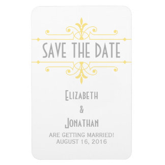 Geel v2 Fancy Ornamental sparen de Magneet van de 